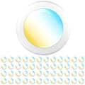 Sunco Lighting 48 Pack 5/6 LED Disk Lights Flush Mount Ceiling Light Fixture Recessed, 3000K/4000K/5000K/6000K/6500K Selectable, 15W, 1050LM, Dimmable Low Profile Surface Mount - ETL & Energy Star