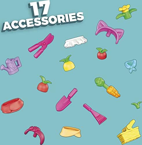 MEGA Barbie Farmer's Market Building Set - 80 Building Blocks - 3 Micro-Dolls - 6 Fashion Items - 4 Animal Figures - Garden Props - Gift For Kids 4+ - HDJ85