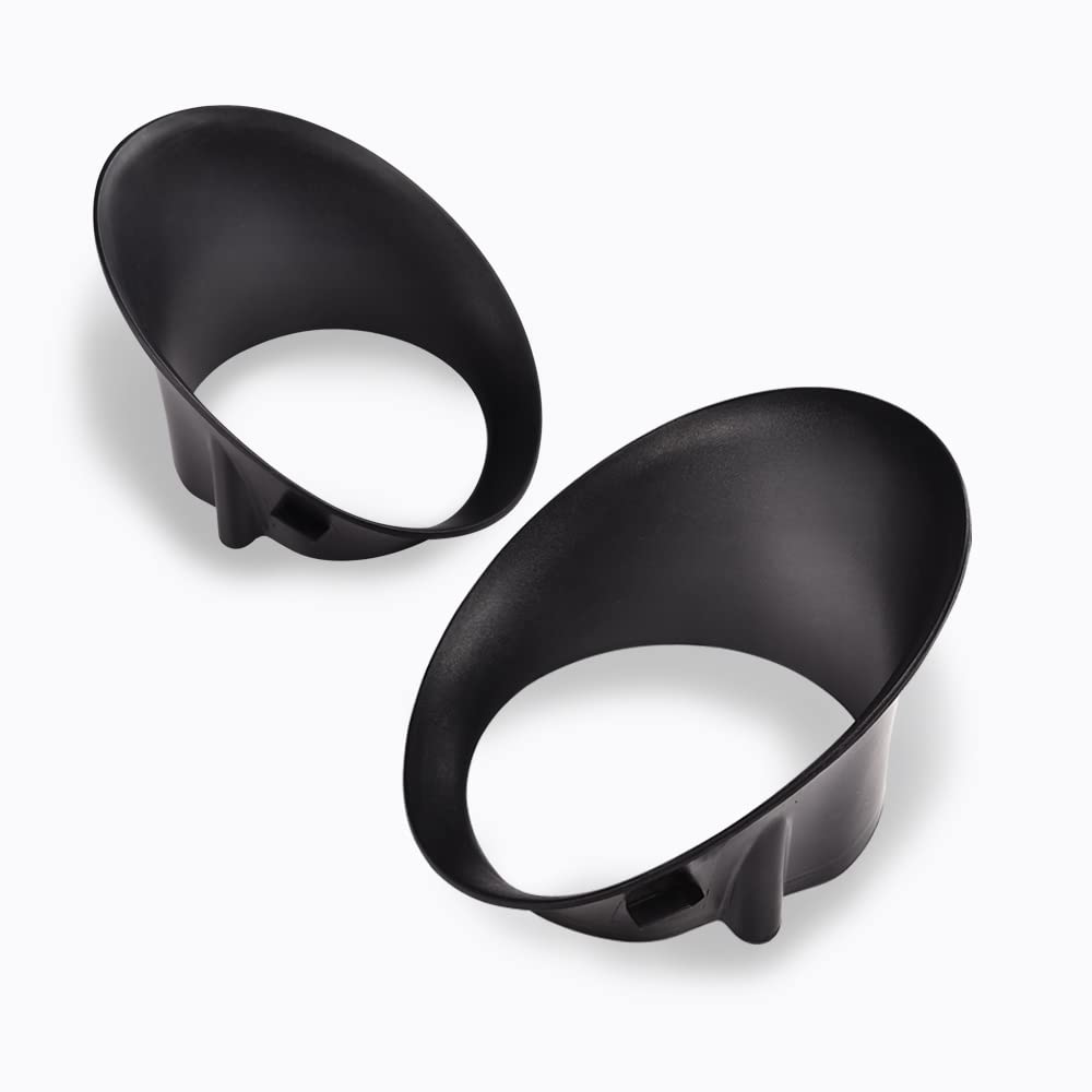 CHEDA Fog Light Bezel Left LH & Right RH Pair Set Compatible with 2002-2008 Dodge Ram 1500/2003-2009 Dodge Ram 2500 3500