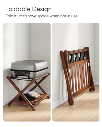 Smart Fendee XLJ-ALL Fully Assembled Walnut Bamboo Luggage Racks thumb #2