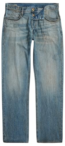 G-STAR Men's Dakota Regular Straight Jeans, Azul (Vintage Gold Digger D23691-d788-h117), 34W x 34L4