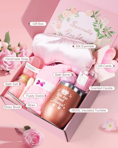 Birthday Gifts for Women, Unusual Birthday Presents for Her Birthday Hampers Relaxation Bath Sets for Mum, Friends, Wife, Girls - Valentine's Day, Christmas, Mother's Day Pamper Gifts - Image 4