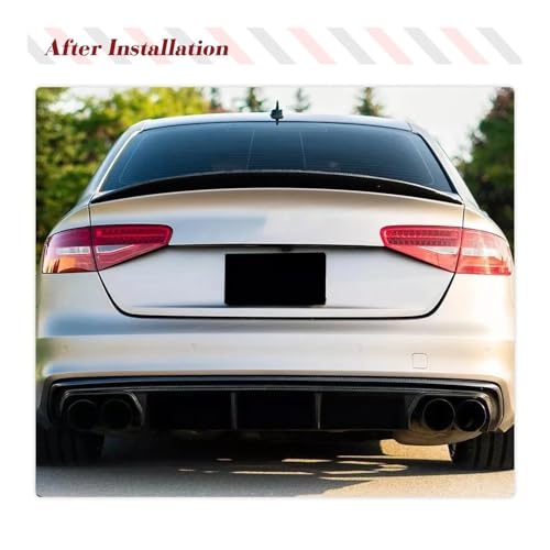 Aileron en carbone véritable pour Audi S4 B8.5 : l'excellence du style course