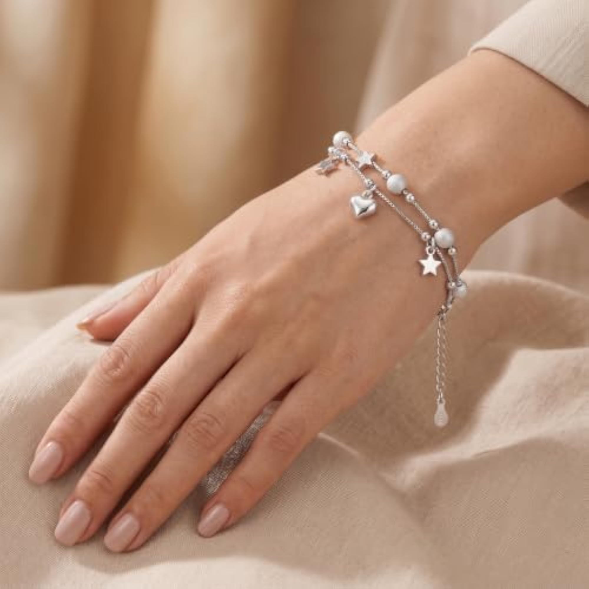 Women's 925 Sterling Silver Stellar Shine Bracelet with CZ Diamond