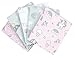 TupTam Lange de Bébé en Coton 70x80 cm, Lot de 5 Mousseline de Flanelle, Fille 2, 5er Pack