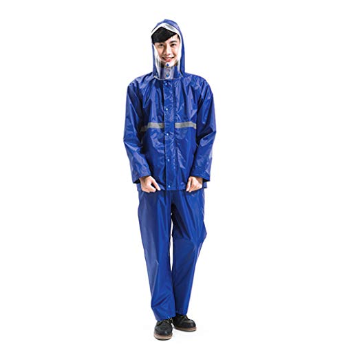 Sobrepantalones multifuncional impermeable reutilizable y capa de lluvia reflectante con capucha 2