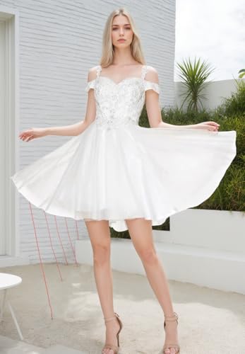 Tulle Homecoming Dresses for Teens Sparkly Short Prom Dresses Cold Shoulder A Line Mini Cocktail Dress2