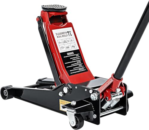 BREEZENEST 3 Tonne Heavy Duty Trolley Jack Low Profile 85mm Hydraulic Floor Jack with High Lift 470mm for Cars & Vans Steel Construction Dual Pump Swivel Wheels