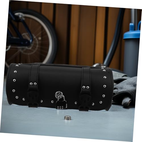 Sacoche de fourche en cuir synthétique avec code pour cyclomoteur - 7