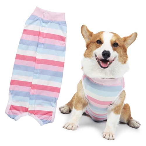 犬用 術後服 術後カバー服 ボタンタイプ 犬介護服 小型犬 中型犬 猫 オス メス 術後ウェア 傷舐め防止 皮膚保護 傷口保護 避妊 エリザベスカラーに代わる 雄雌兼用