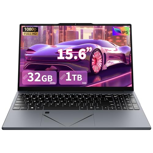 Image of AocBook 15.6" Laptop, Ryzen 5 3500U (Up to 3.7GHz) Quad-Core Processor, 32GB DDR4 RAM, 1TB NVMe SSD, Portable Notebook with Adjustable Touchpad, Privacy Webcam Switch-Grey (32GB DDR4 | 1TB SSD)
