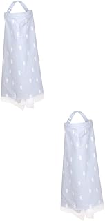 Toyvian 2 Peças Toalha De Enfermagem Cachecol De Enfermagem Xale De Algodão Xale De Amamentação Capa De Musselina Capa De Enfermagem Avental De Enfermagem Capa Multifuncional Capa De
