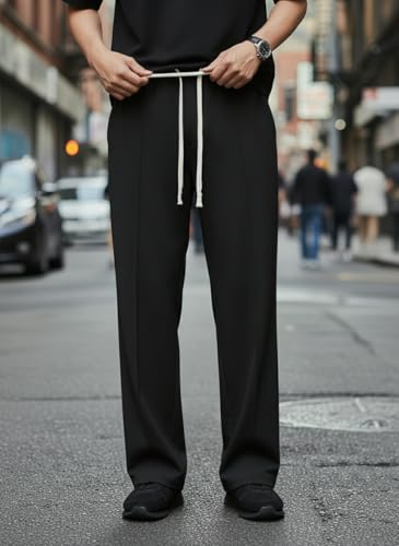 Image of Mack Jonney Men's Solid Track Pants | Solid Design | Regular Fit | Casual & Athleisure Wear |Pack of 1-MMJ-1