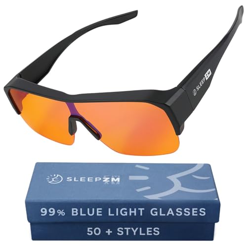Image of Sleep ZM Blue Light Blocking & Light Sensitivity Fitover Glasses - 14 Lens Types for Comfort, Relaxation, Sleep & Relief