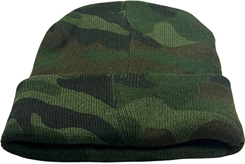 12 Pack Winter Beanie Hats for Men Women, Warm Cozy Knitted Cuffed Skull Cap, Wholesale