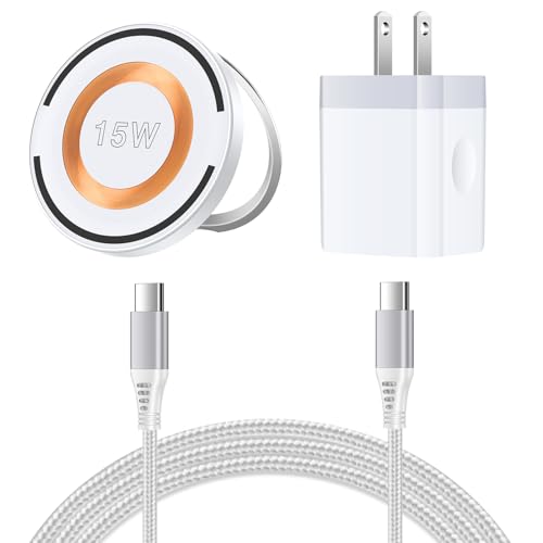 Chargeur sans fil magnétique pour Google Pixel 8 Pro et iPhone en voyage