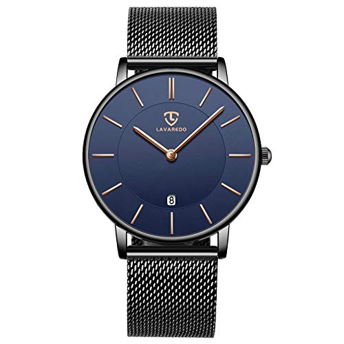 BEN NEVIS Watch, Mens Watch, Minimalist Fashion Simple Wrist Watch Analog Date with Stainless Steel Mesh Band