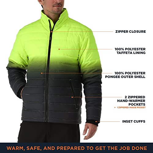 RefrigiWear Enhanced Visibility Quilted Jacket3