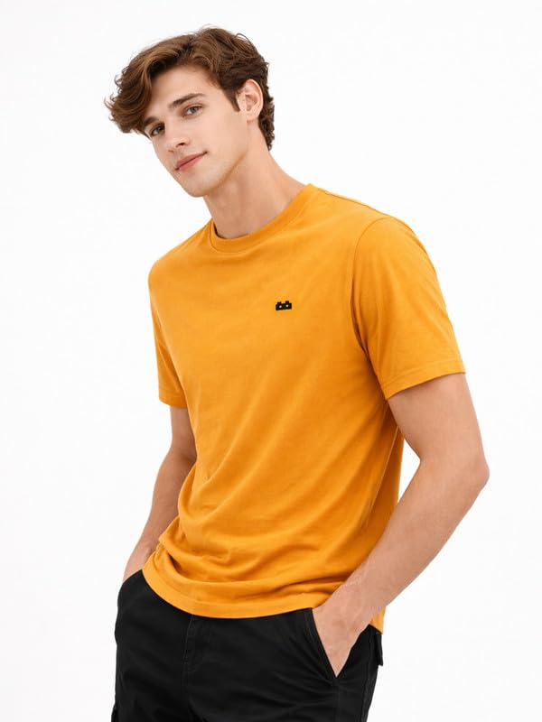 Image of Men 100% Cotton Regular Fit Round Neck Half Sleeve Solid T-Shirt Combo Pack of 3 | 180 GSM Double Bio-Washed | Breathable Soft Touch Everyday Wear | Maroon + Royal Blue Accent