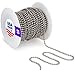 Beaded Ball #6 Chain - Stainless Steel 100 Feet Spool for Plumbing and Industrial Equipment Labeling, Commercial Retaining Applications and Vertical Blinds