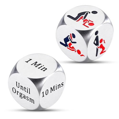 10th Anniversary Tin Gift for Adults Women Men, Anniversary Steel Date Night Dice for Couples, Halloween Boo Baskets for Women Boyfriend Husband Girlfriend Wife, Christmas Birtdhay Gifts