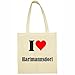 Reifen-Markt Tasche I Love Hartmannsdorf Größe 38x42 Farbe Natur Druck Schwarz
