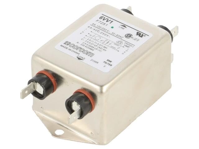 Filtre antiparasite 250VAC 6A résout les pannes de courant TE Connectivity 6609043-2