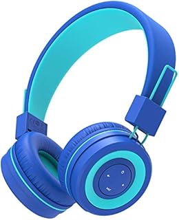iClever Kids Bluetooth Headphones, Kids Wireless Headphones with MIC, Volume Limited, Bluetooth 5.0 & Stereo Sound, Foldable, Adjustable Headband, Childrens Headphones for School/Travel