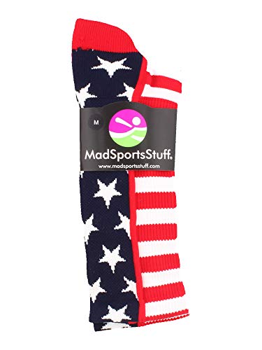 MadSportsStuff USA American Flag Stars and Stripes Crew Socks2