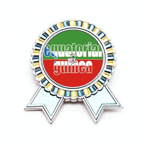 Broche drapeau Guinée équatoriale personnalisée insigne métal M chic
