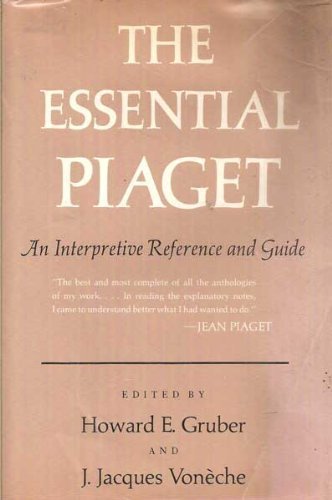 The Essential Piaget 0465020593 Book Cover