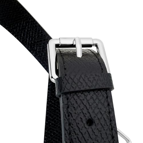 Image of Bag Leather Strap Replacement Crossbody Adjustable Shoulder Straps for SMALL Pouch, No Damage Conversion Kits Accessories(SMALL-Black-S)