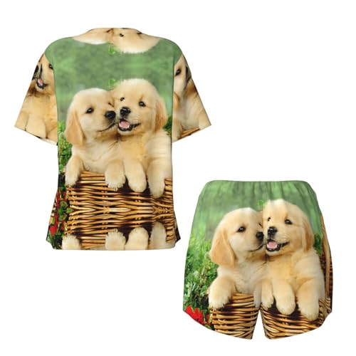 Imprimé chiot golden retriever EdWal illustration haute définition