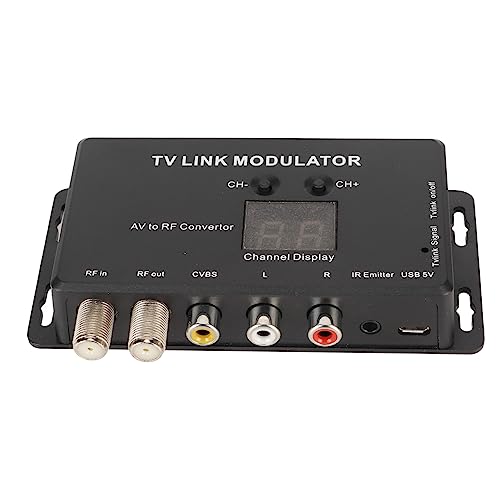 ZIZEV TV Link Modulator, PCB Circuit Design Plug and Play 471.25?885.25MHz Support PAL NTSC AV to RF Converter UHF with IR Return USB Cable for Set Top Box