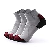 limide Athletic Sports Running Socks Coolmax Mens Moisture Fast Dry Compression Seamless Socks 3 Pai