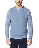 Nautica Men's Ribbed Sweater Sudadera, Deep Anchor Heather, XXXL para Hombre