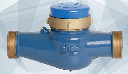 Contador para Agua Potable Chorro Múltiple 25mm | Rosca Entrada y Salida 1 1/4'' Macho | Contador de Riego Homologado | Caudal máximo 7,8 m3/h | Racores incluídos