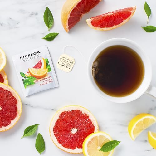 Bigelow Tea Benefits Lean and Fit Citrus & Oolong Tea, Caffeinated, 18 Count (Pack of 6), 108 Total Tea Bags - Thumbnail 2