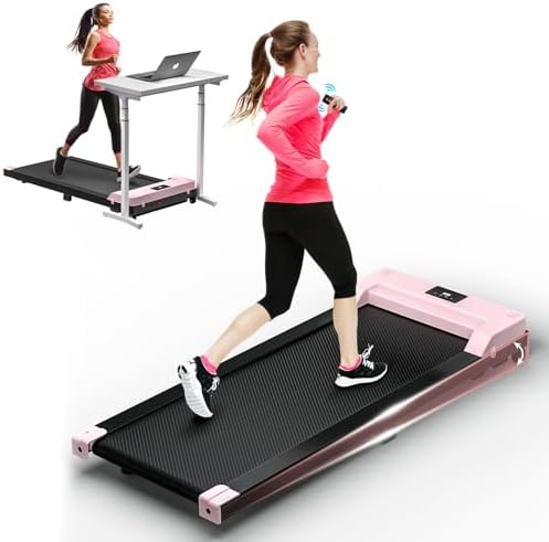 Desk Treadmill Walking Pad, Under , 3 In 1 Portable Treadmill With Remote Control LED Display, 2.5 HP Quiet Walking Jogging Machine For Office Home Walking Pad Treadmill