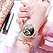 Ladies Smart Watch Fitness Activity Tracker Bracelet Diamond Stainless Steel Waterproof Heart Rate Blood Pressure Monitor Step Calories Counter Bluetooth Smartwatch Fashion Wrist Watch,A