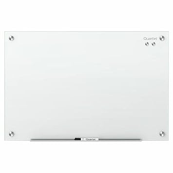 Quartet Infinity Frameless Glass Board, Magnetic Dry Erase Whiteboard with Dry-Erase Marker, Magnets and Removable Marker Tray for Schools, Office, Home, 2 x 1.5 feet, 61 x 46 cm (24 x 18 inches)