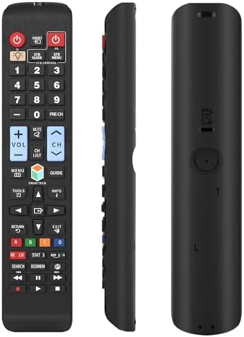 Universal Remote Control for All Samsung TV Smart LED LCD TV LCD LED QLED SUHD UHD HDTV Curved Plasma 4K 3D Smart TVs, with Buttons for Netflix, Prime Video, Smart Hub-Backlit