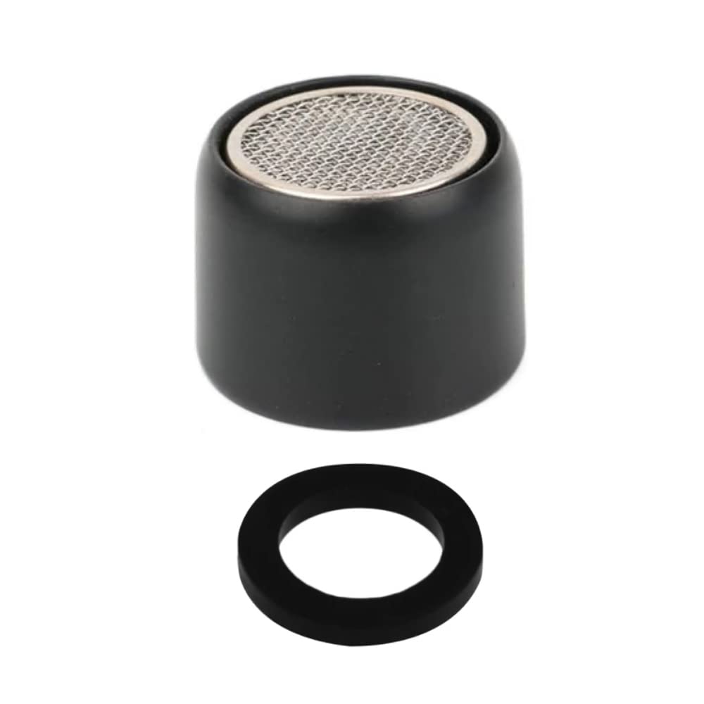 Hatoolha Women's Black Faucet Aerator Adapter, 22Mm Npt Thread Sink Faucet Tap Aerator Replcement Nozzle Saving Bubbler (Black)