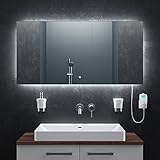 OPTIMAL FÜR’S BAD: Der Infrarotheizung Spiegel eignet sich perfekt für Ihr Bad. Er ist aus hitzebeständigem Glas gefertigt und das Heizelement verhindert, dass der Spiegel in feuchten Räumen beschlägt. Eingebauter Überhitzung- und Spannungsschutz sorgt zudem für eine sichere Nutzung im Badezimmer.
