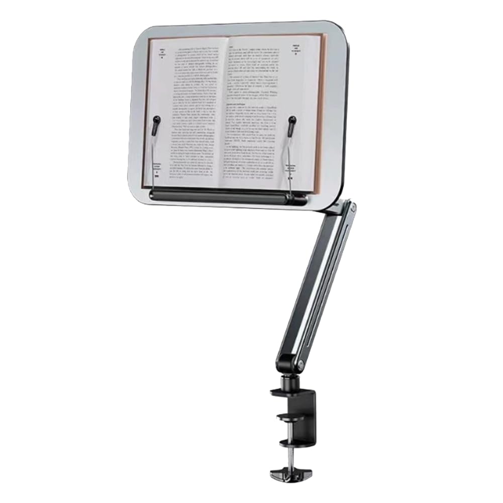 Osmond Leggio da Tavolo con Morsetto Regolabile per Libri, Ricette, Laptop e Tablet