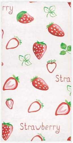 フェイスタオル バスタオル 綿 速乾 薄手 イチゴ いちご 苺 ピンク かわいい 可愛い 大判 タオル 部屋干し 柔らかく 肌に優しい 四季通用 家庭用 ホテル 業務用