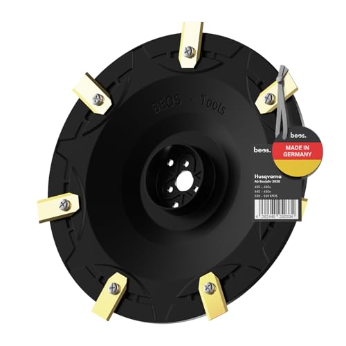 BEOS Premium Mähroboter Tuning Messerscheibe - Messerteller für 7X Klingen - Für Husqvarna 420 | 430x |440 | 450x | 520 | 550 EPOS - glasfaserverstärkte Messerscheibe - Ø 222 mm - Made in Germany