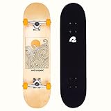 Retrospec Alameda Skateboard Complete | Canadian Maple Wood Deck w/ 5.5 Inch Aluminum...