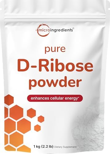 Pure D Ribose Powder, 1 KG (2.2 Pound & 200 Servings) - Hair Supp...
