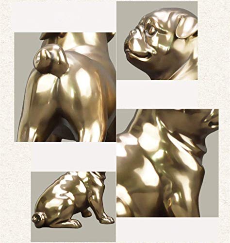 Sculpture d'Animal de Simulation Carlin en Résine Haute Qualité - 7